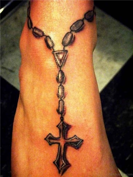 63 Cool Rosary Tattoos On Ankle