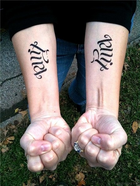 63 Fabulous Ambigram Tattoos On Arm