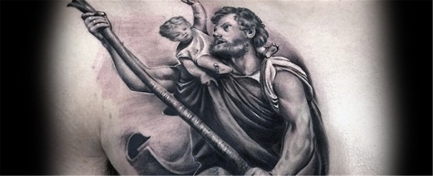 63 Outstanding St Christopher Tattoo Designs You Definitely