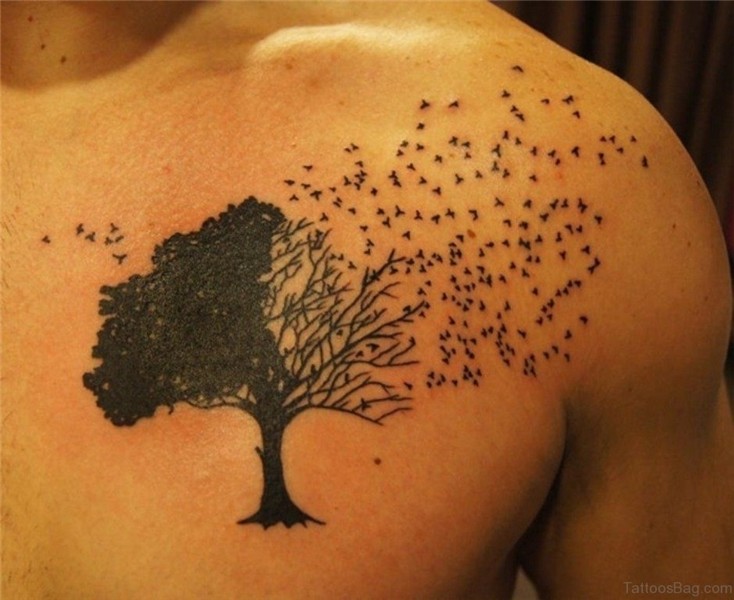 64 Mind Blowing Tree Tattoos For Chest