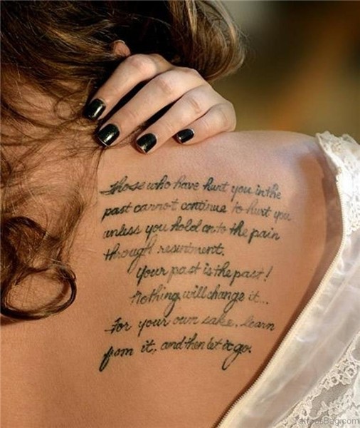 65 Fine Looking Wording Tattoos On Back