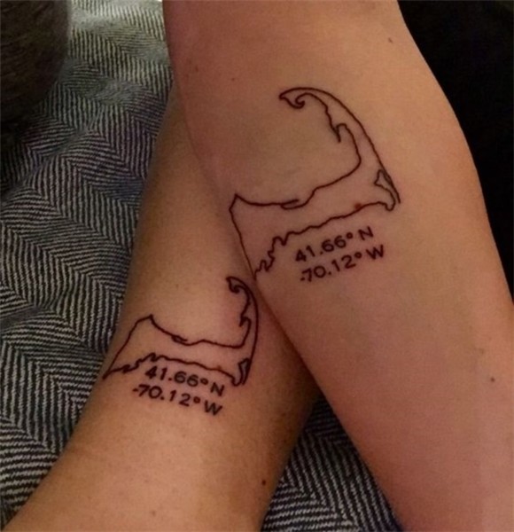 66 Adventure Coordinates Tattoo Ideas for Your Next Trip
