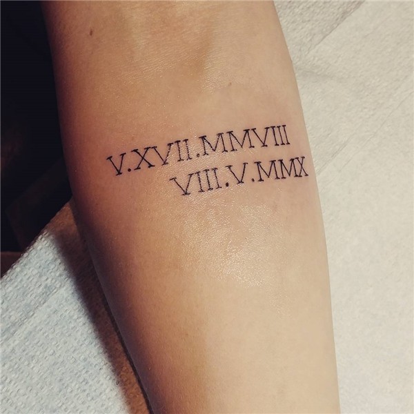 70+ Best Roman Numeral Tattoo Designs & Meanings - Be Creati