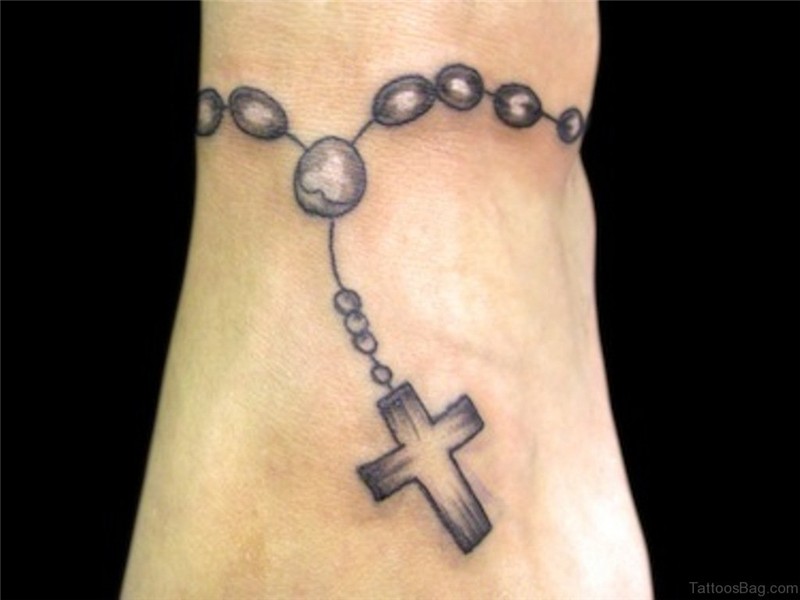 70 Fabulous Rosary Tattoos On Ankle