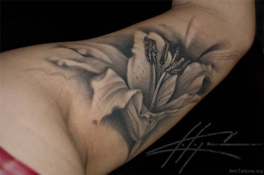 71 Beautiful Lily Flower Tattoos On Arm