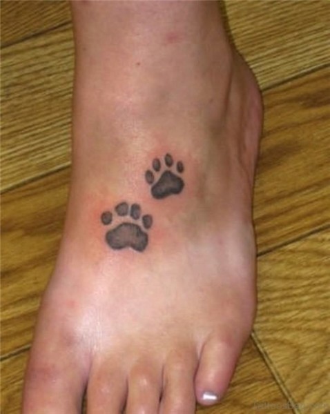 72 Dashing Paw Tattoos On Foot