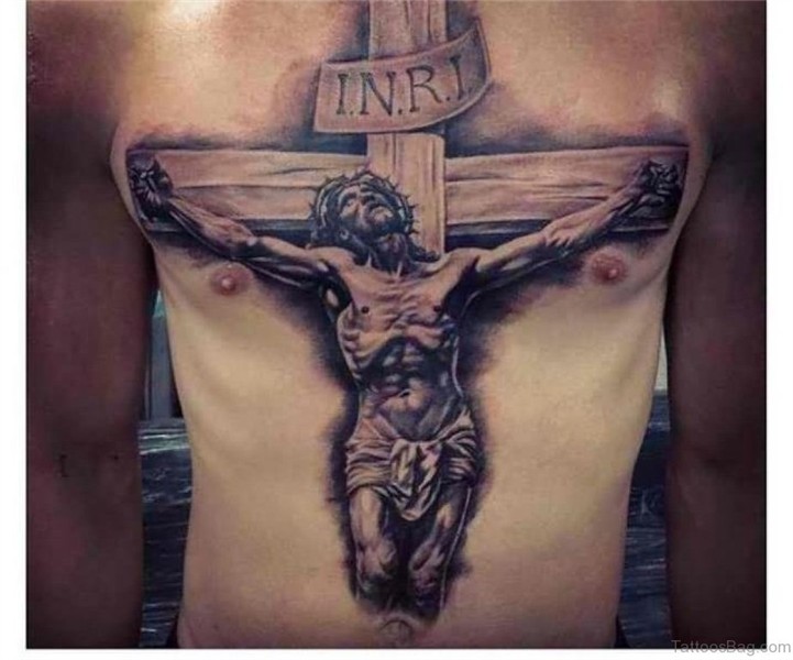 75 Stylish Cross Tattoos For Chest