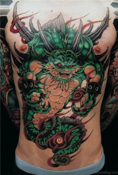 80 Modish Dragon Tattoos On Chest