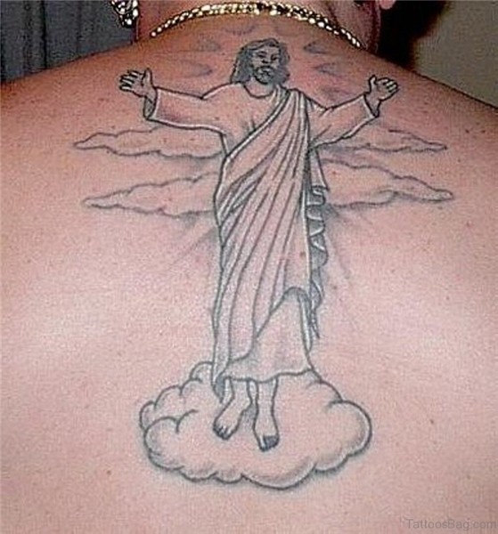 82 Delightful Jesus Tattoos For Back