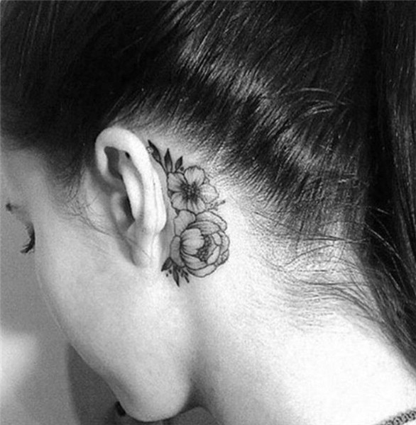 90 Trendy Small And Meaningful Back Ear Tattoos (behind Ear