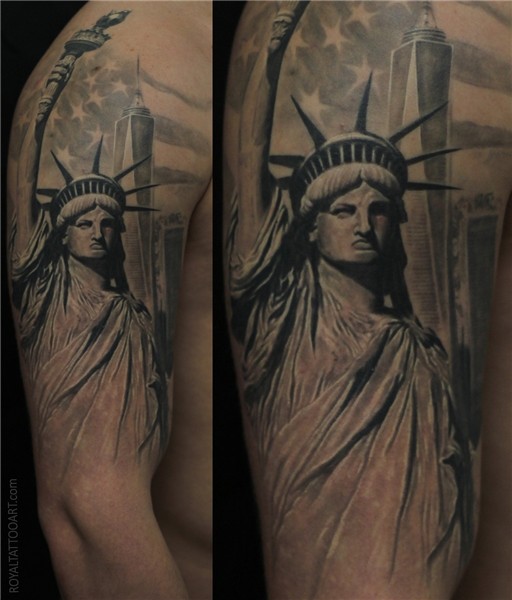 92+ Unique Statue Of Liberty Tattoos And Meanings For Guys -