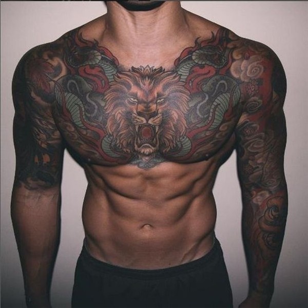 99 Lovely Men Chest Tattoo Ideas That Timeless All Time Ches