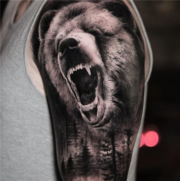 ART and TATTOO Tatuagens de urso, Tatuagem de urso, Tatuagem