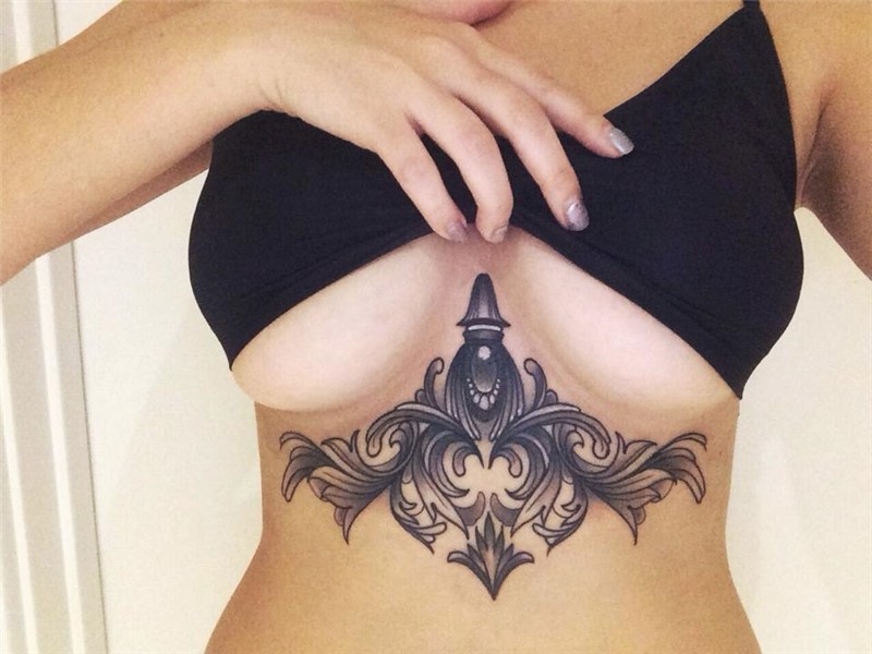 Accentuate your Femininity with Beautiful Under Breast Tatto