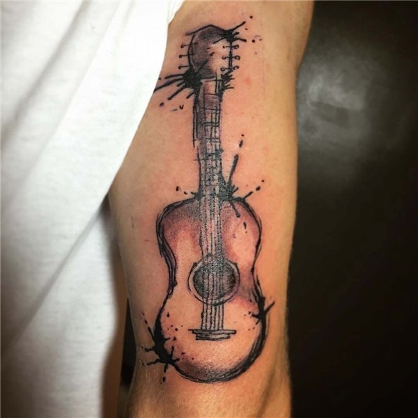 Acoustic Guitar Tattoo on Tricep Best Tattoo Ideas Gallery T