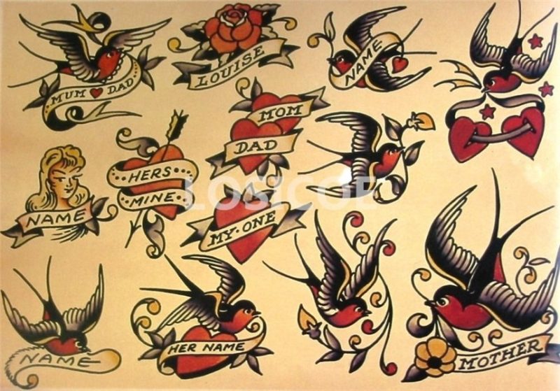 Afbeeldingsresultaat voor vintage tattoos Sailor jerry tatto