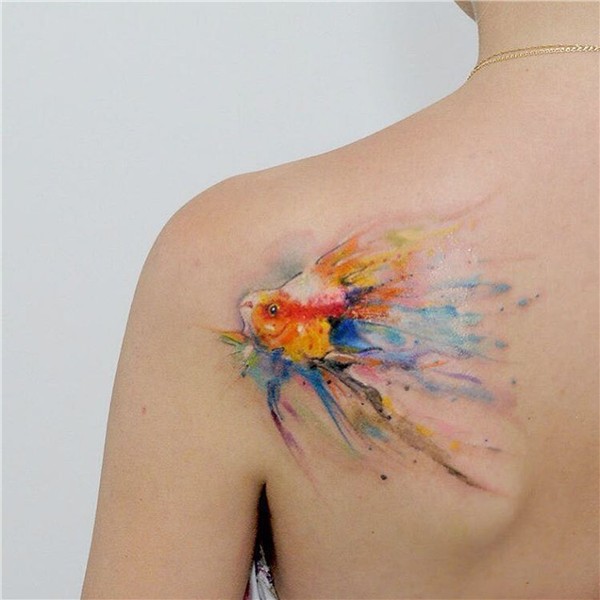 Aleksandra Katsans Exquisite watercolor styled Tattoo Art id