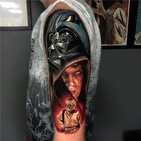 Alex Rattray iNKPPL Star wars tattoo sleeve, Star wars tatto
