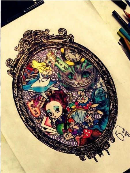 Alice in wonderland Wonderland tattoo, Alice in wonderland,