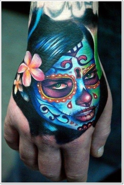 Amazing! 40 Bloodcurdling Day of the Dead Tattoos - SG Tatto