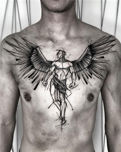 Amazing Chest Tattoo Idea Chest tattoo men, Cool chest tatto