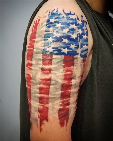 American Flag Tattoo 84 Patriotic tattoos, American flag tat