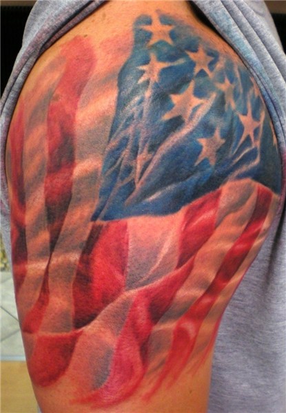American Flag Tattoo American flag tattoo, Flag tattoo, Amer