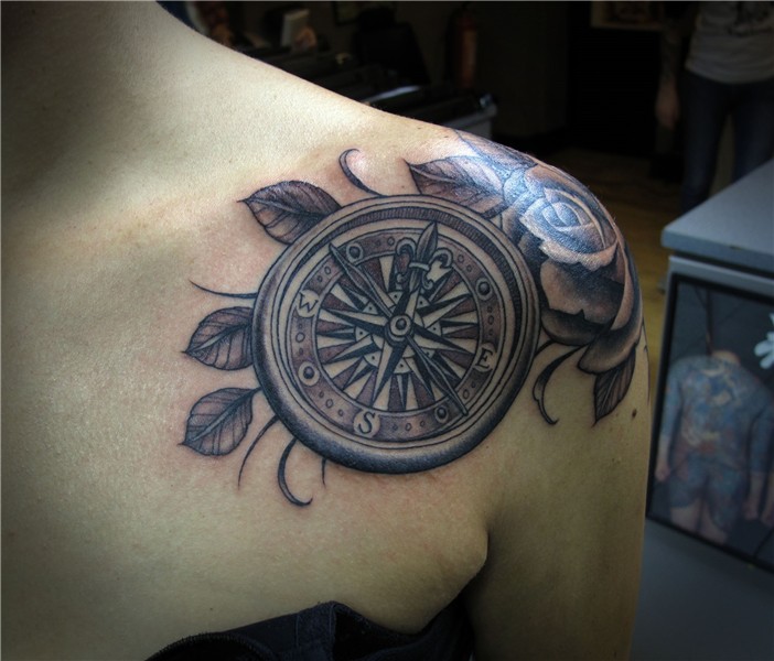Anchor nautical star temporary tattoo