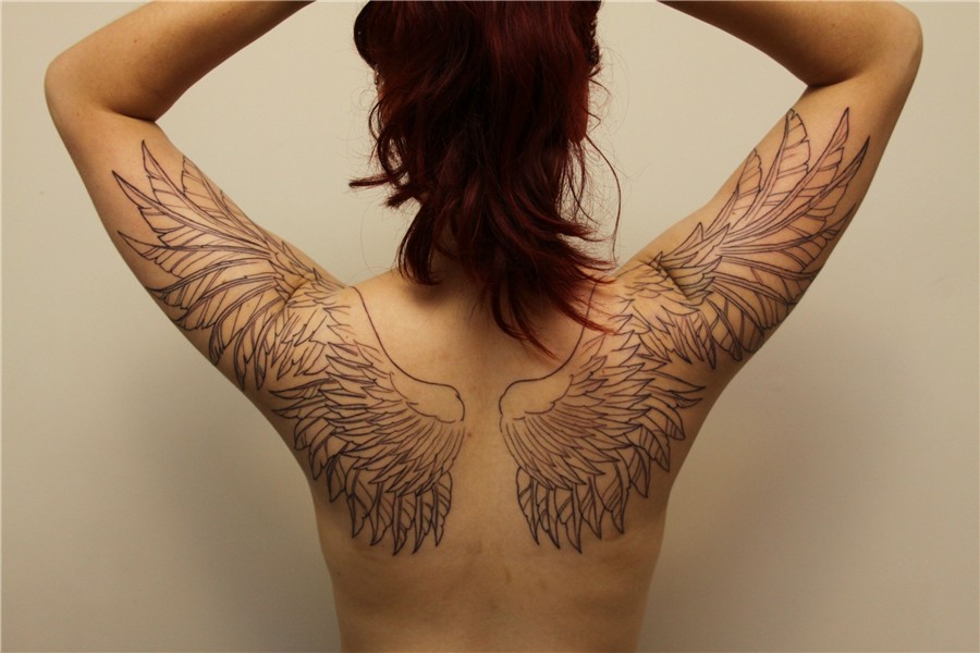 Angel Wing Tattoo On Back And Arm * Arm Tattoo Sites