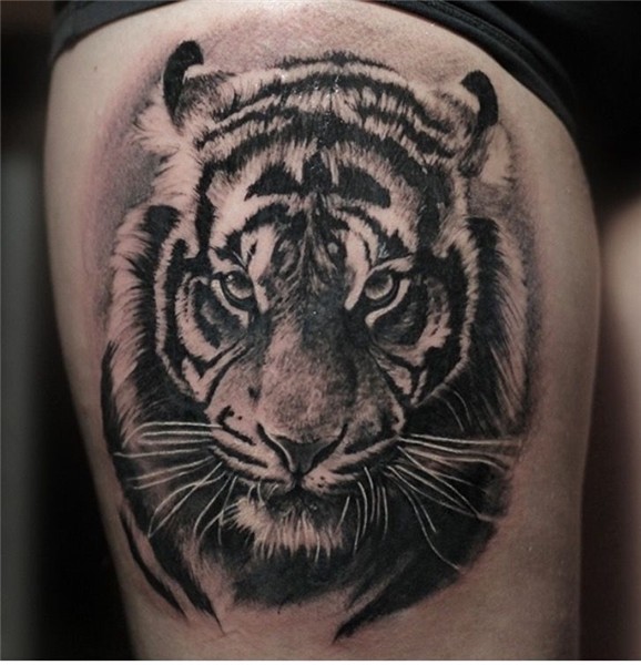 Angelique Grimm tiger tattoo Tiger tattoo, Tiger tattoo slee