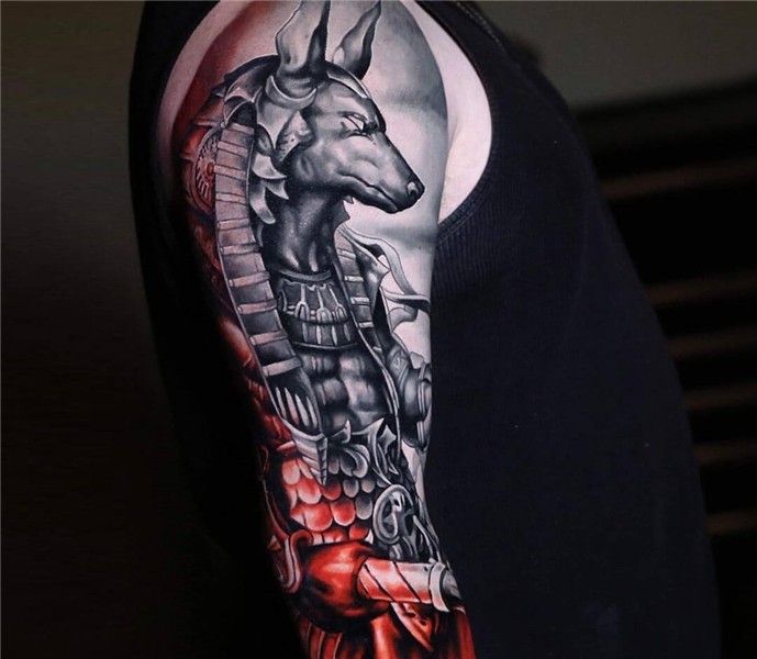 Anubis tattoo by Michael Cloutier Photo 26984