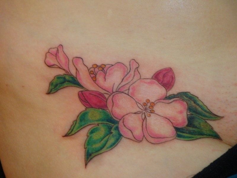 Apple blossom tattoos, Blossom tattoo, Tattoos