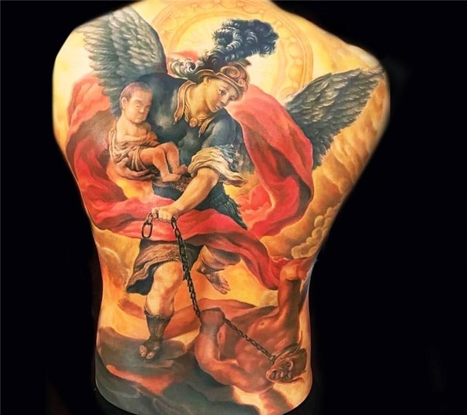 Archangel Michael tattoo by Khuong Duy Photo 19027