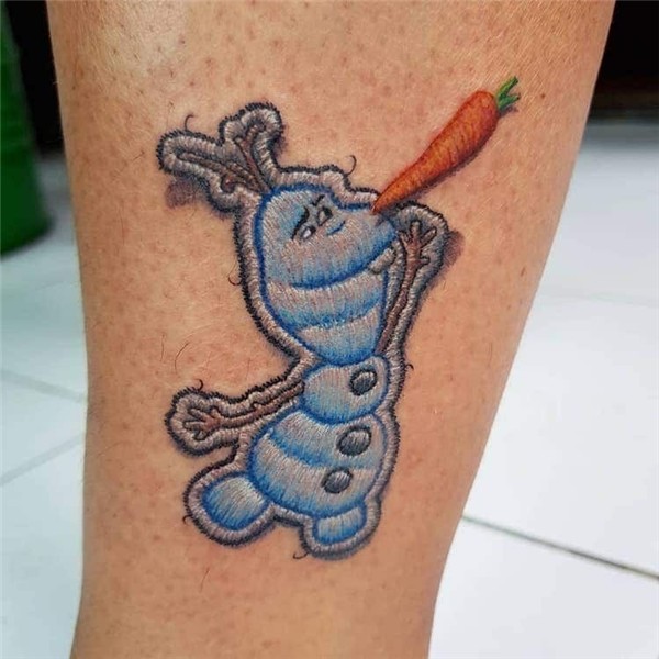 Artist Creates Embroidered Patch Tattoos That Look Like They