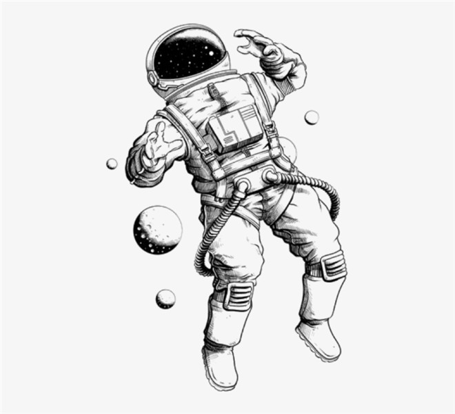 Astronaut Spacesuit Space Planet - Astronaut Tattoo Transpar