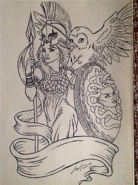 Athena Mythology tattoos, Greek mythology tattoos, Greek tat