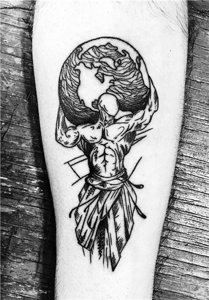 Atlas Tattoo Tatuagem masculina antebraço, Tatuagem, Tatuage