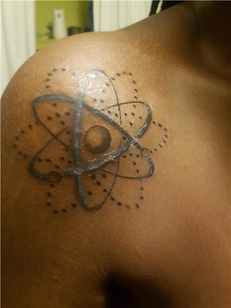 Atom Tattoo - Does this look blownout?? , , best tattoo Chec
