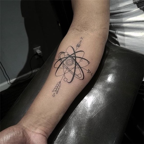 Atom/direction tattoo. Comment like or tag someone who would