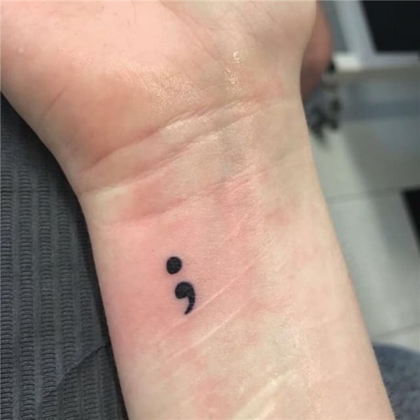 Auspicious and Great Semicolon Tattoo Meaning - Custom Tatto
