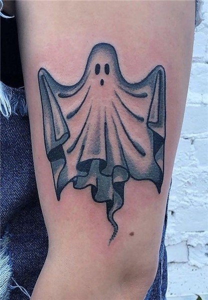 Awesome Halloween Tattoos For The Spooky Sect Ghost tattoo,