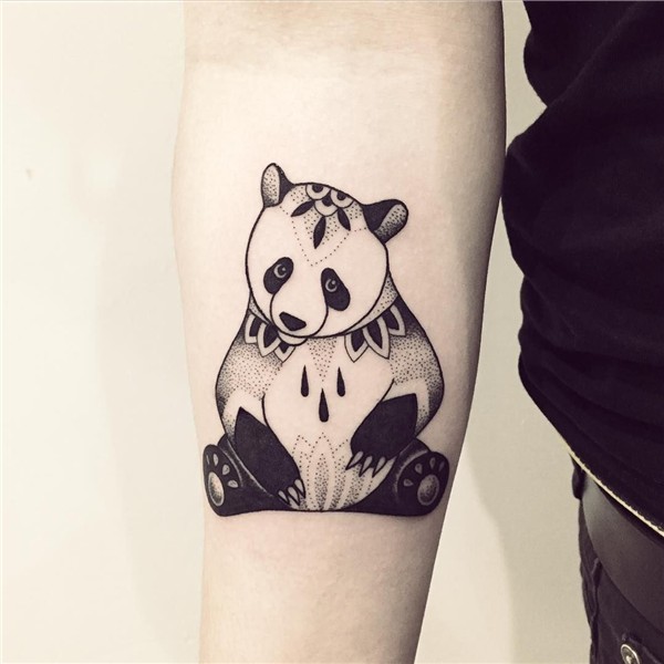 Awesome panda tattoo. Panda tattoo, Cute tattoos, Blackwork