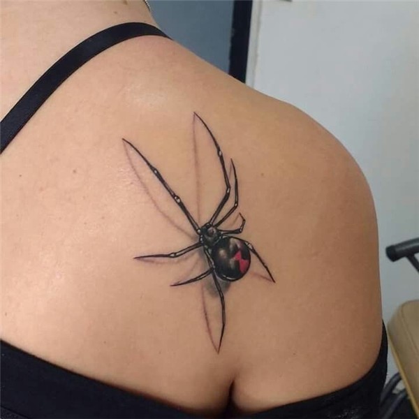 Aye que bonita Arana!❇ Black widow spider tattoo, Black wido
