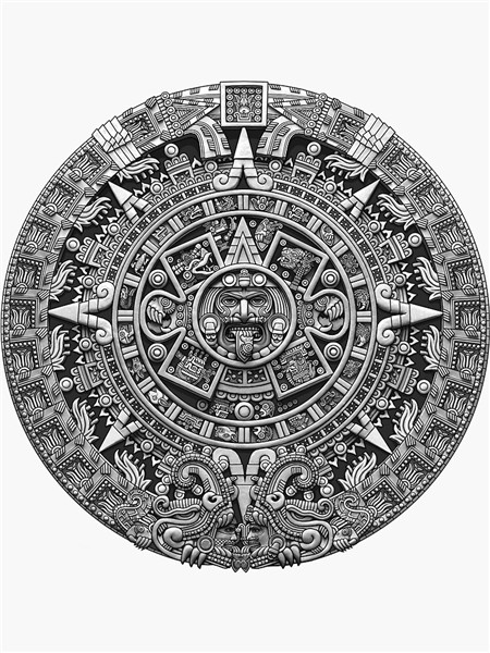 Aztec Calendar Stickers Redbubble