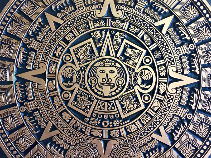 Aztec Calendar carved wall art aztec amazing gift Etsy Aztec