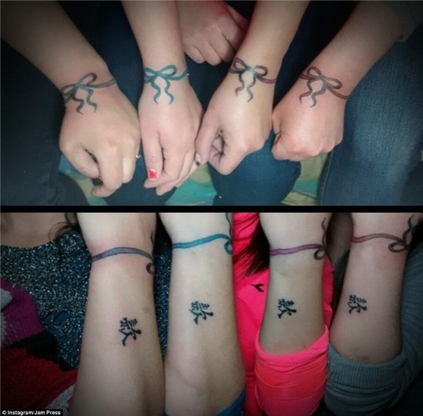 BFFs show off their incredible matching tattoos Daily Mail O