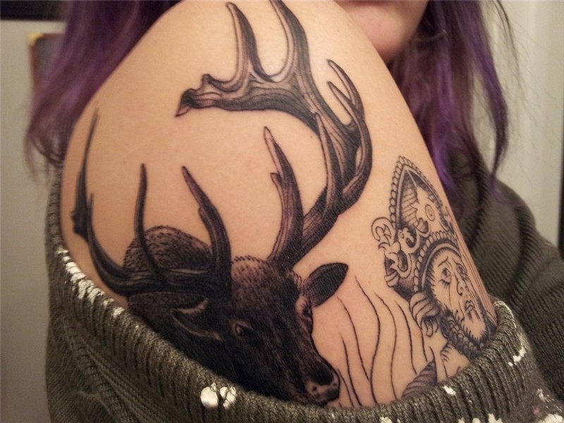Badass Deer Tattoos - Top 103 Mind Blowing Badass Tattoo Ide