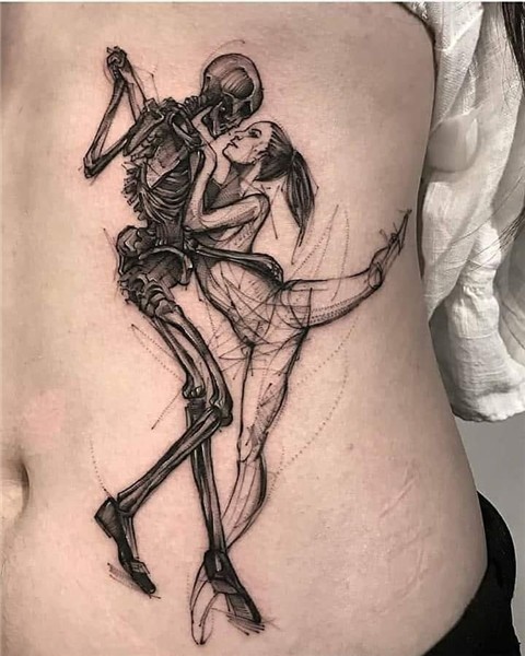 Ballet with Skeleton Tattoo Best Tattoo Ideas Gallery Tatuaj