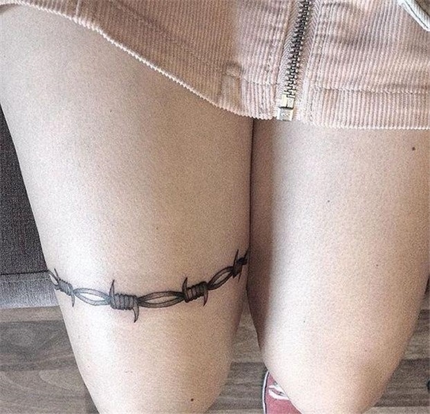 Barbed wire tattoo: meaning, 25 photos and sketches