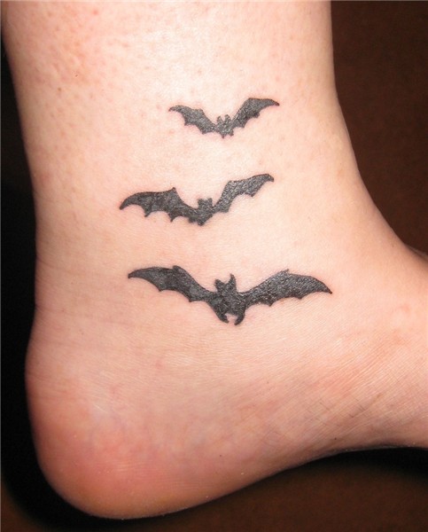 Bat tattoo on my ankle! Yep, that's it, pretty much. I LOV.